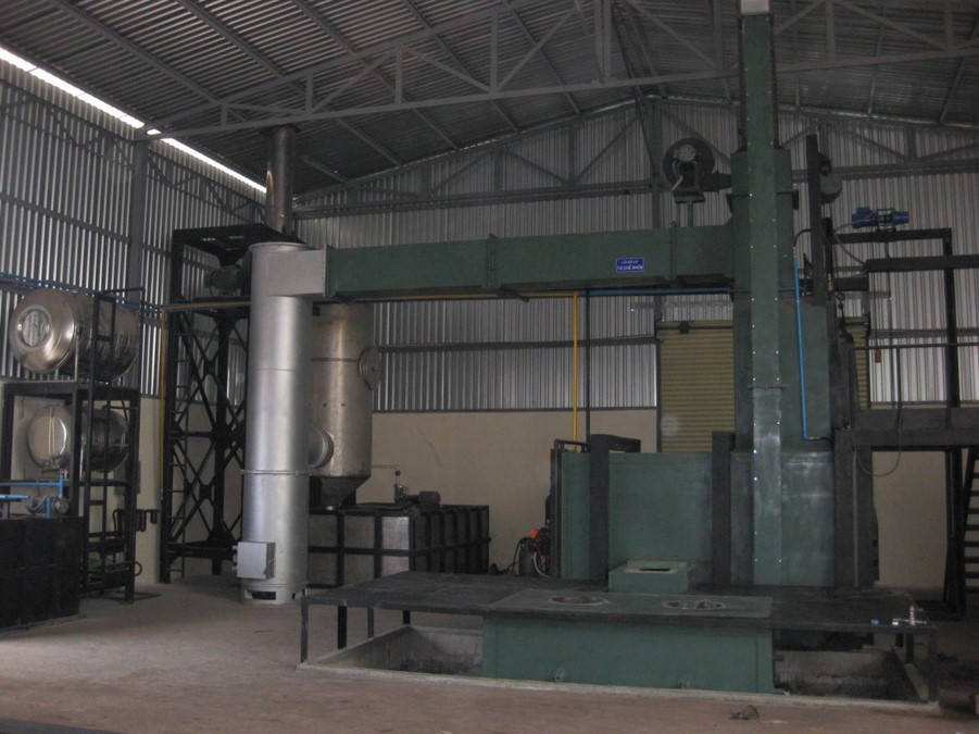 Lò đốt công nghiệp nấu nhôm LNN-8